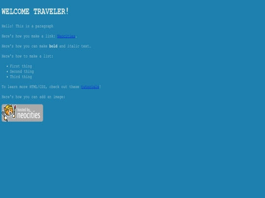 index screenshot