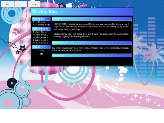 blog screenshot