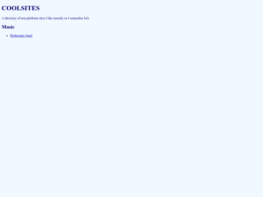 coolsites screenshot