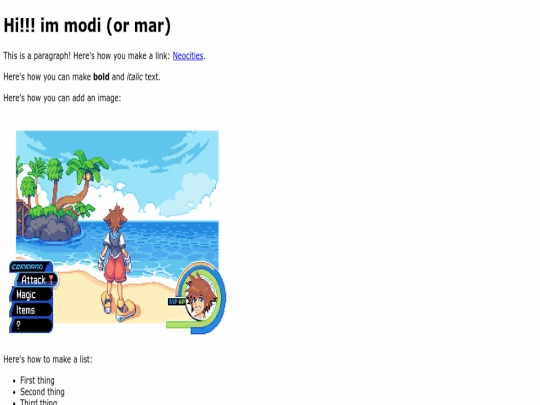 index screenshot
