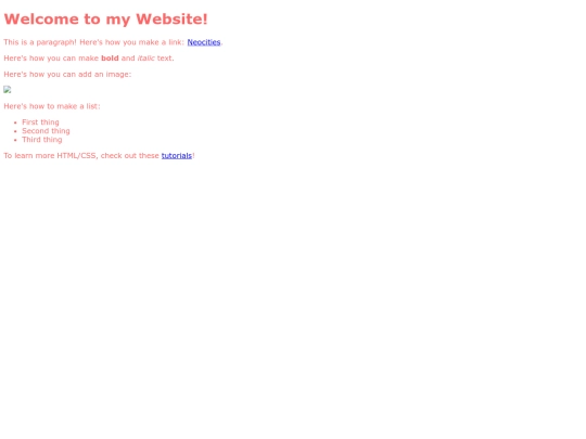 test screenshot