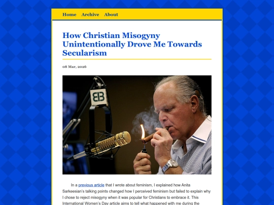 posts/2026-03-08-How-Christian-Misogyny-Unintentionally-Drove-Me-Towards-Secularism screenshot