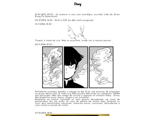 diary screenshot