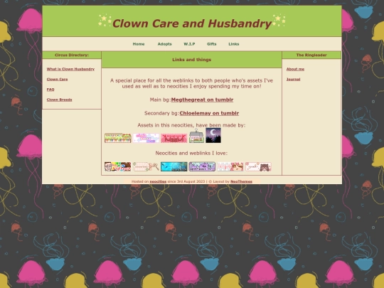 links screenshot