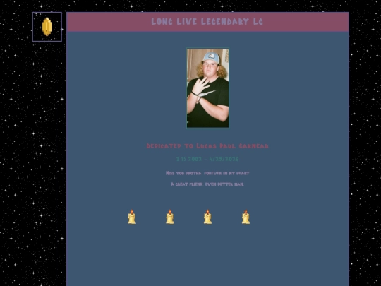 tribute screenshot
