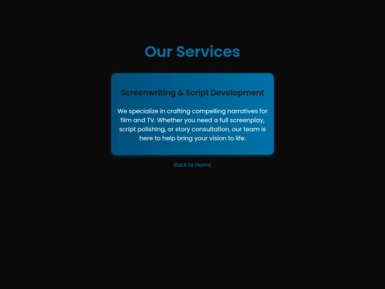 services screenshot