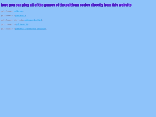 paltformerpage/paltformerpage screenshot