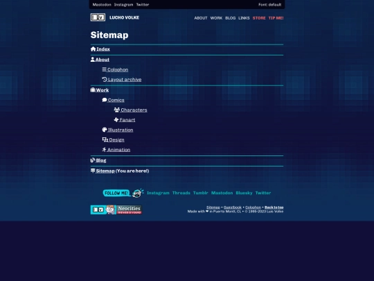 sitemap screenshot