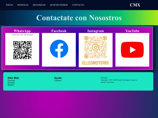 Proyecto Final/contacto screenshot
