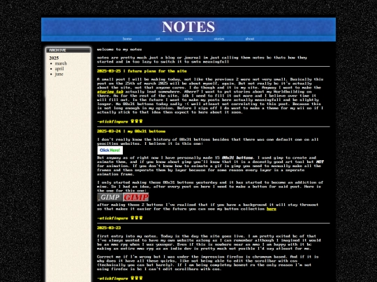 notes screenshot