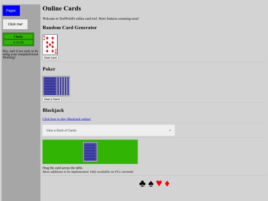 cards screenshot