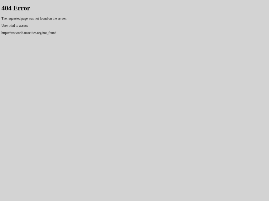 not_found screenshot