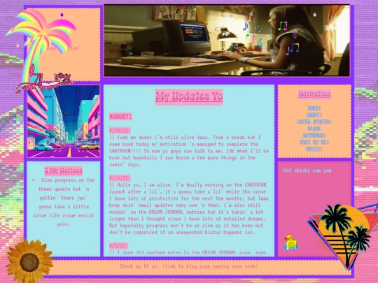 updates screenshot