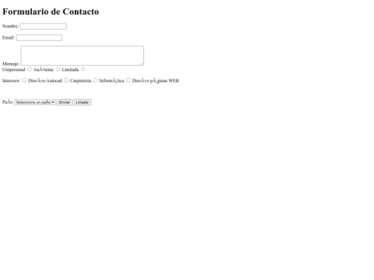 CONTACTO screenshot