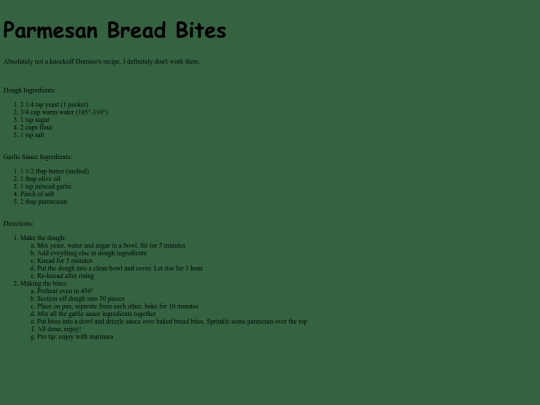 parmesanbreadbites screenshot