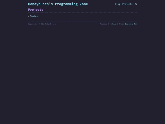 projects screenshot