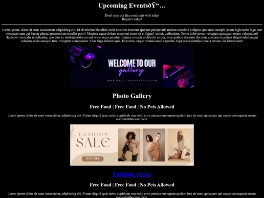 event/HTML Tutorial screenshot