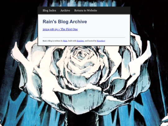 blog/archive screenshot