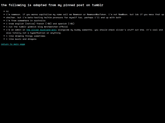aboutme screenshot