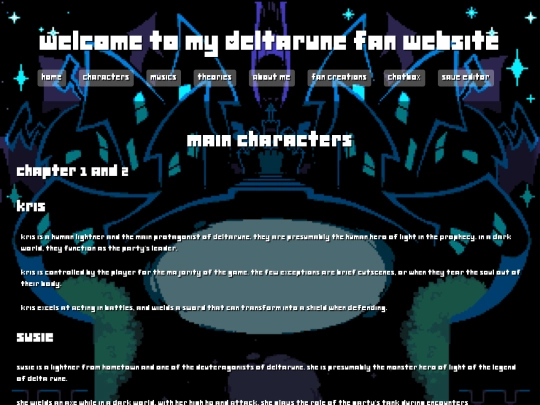 Characters screenshot