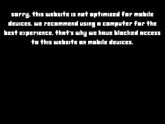 mobile-warning screenshot