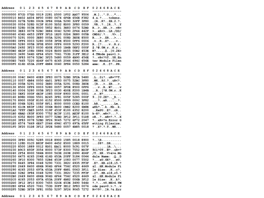 Basic09/tokensDump screenshot