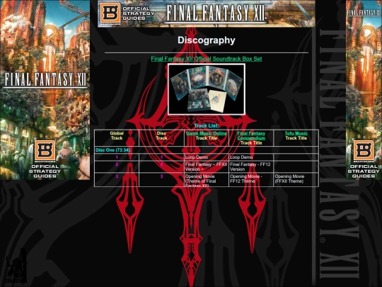 FFXII/discography screenshot