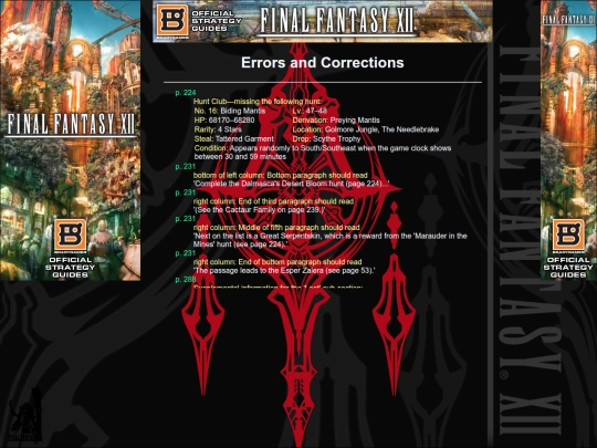 FFXII/errors screenshot