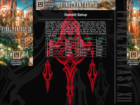 FFXII/gambits screenshot