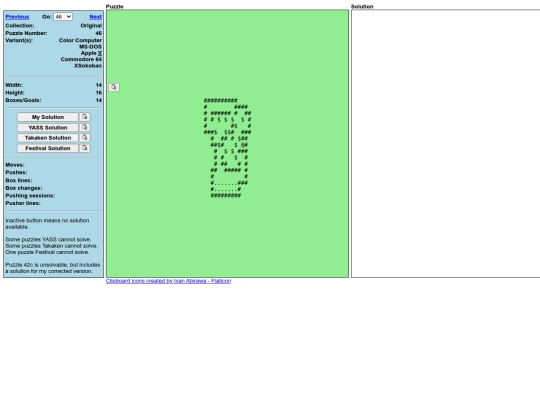 Sokoban/DATA/Original/O46 screenshot