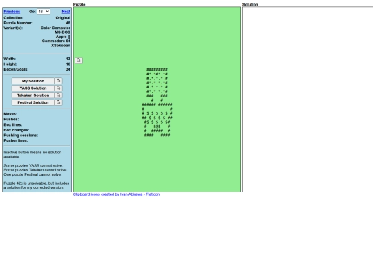 Sokoban/DATA/Original/O48 screenshot