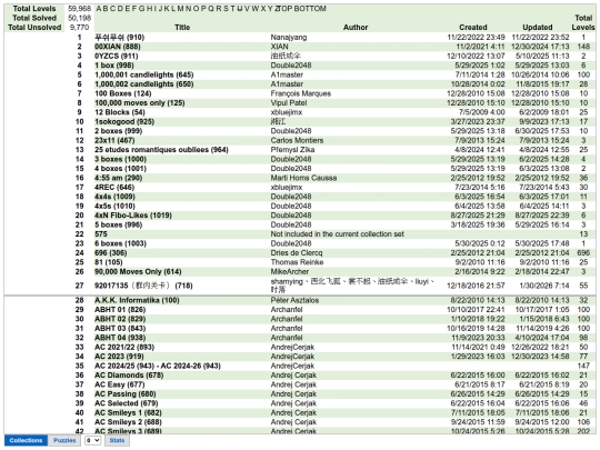 Sokoban/WORKBOOK/LL_collections screenshot