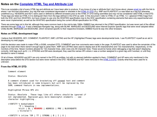 WebDesign/Notes screenshot