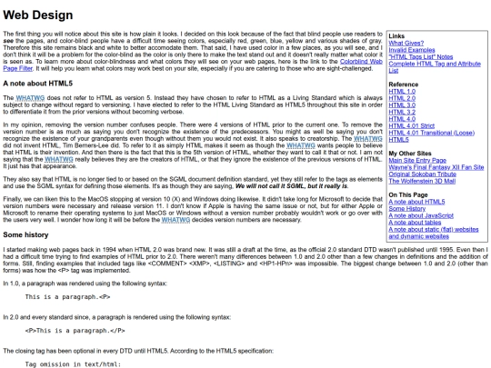 WebDesign screenshot