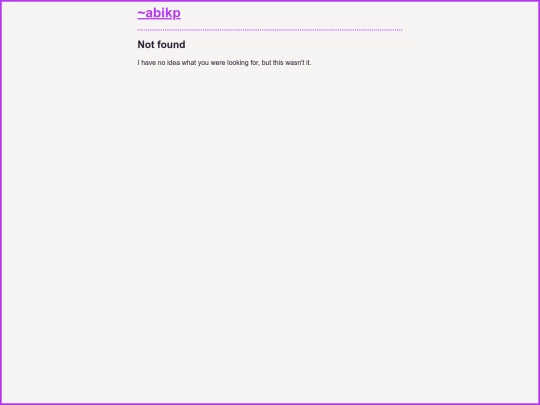not_found screenshot
