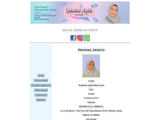 personal-details screenshot