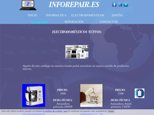 sitios web/IMFOREPARAIR/catalogo screenshot