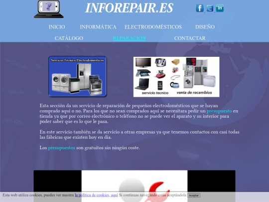 sitios web/IMFOREPARAIR/reparaciones screenshot