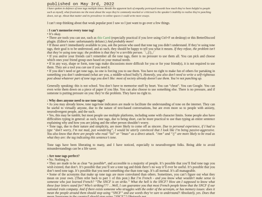 Essays/tonetags screenshot