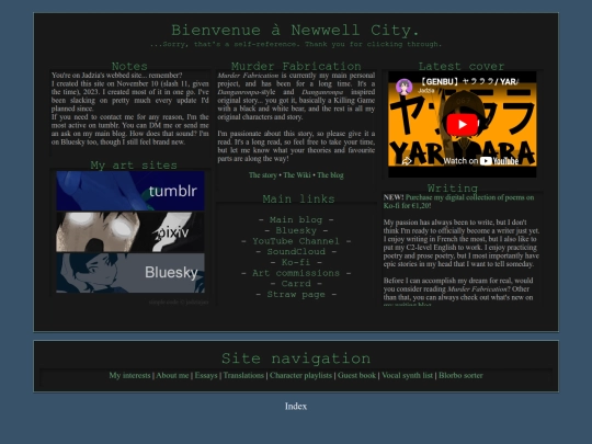 links screenshot