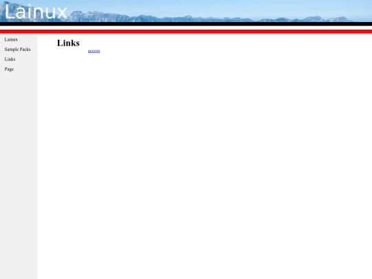 Links screenshot