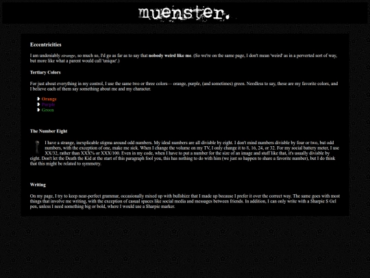 bon/eccentricities screenshot