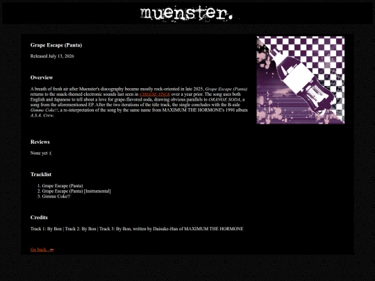 music/grape-escape-panta screenshot
