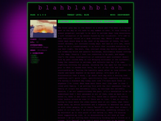 blog screenshot