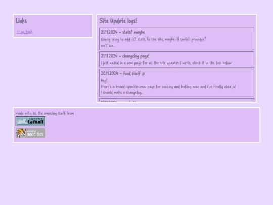changelogs screenshot