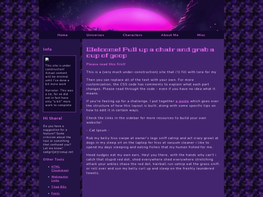 welcome screenshot