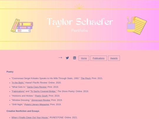 finalprojectroot/portfoliopublications screenshot
