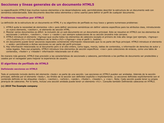 secciones screenshot