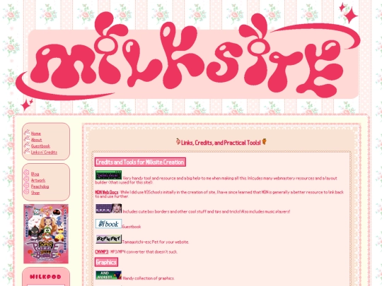 links screenshot
