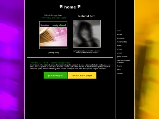 home screenshot